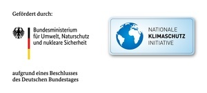 Logo Nationale Klimaschutz Initiative, gefördert durch das Bundesministerium für Umwelt, Naturschutz und nukleare Sicherheit aufgrund eines Beschlusses des Deutschen Bundestages